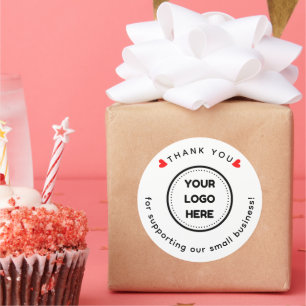 Rond Sticker Merci de bienvenue fait maison avec logo