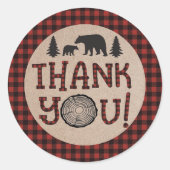 Rond Sticker Merci de bûcheron (Devant)