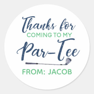Rond Sticker Merci du Golf Party