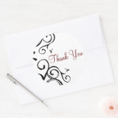 Rond Sticker Merci Favor - Grand (Enveloppe)