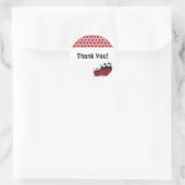 Rond Sticker Merci LadyBug CUTE (Sac)