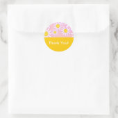 Rond Sticker Merci marguerite (Sac)