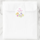 Rond Sticker Merci mariage (Sac)