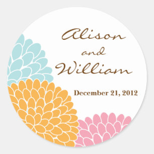 Rond Sticker Merci mariage