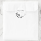 Rond Sticker Merci mariage (Sac)