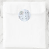 Rond Sticker Merci, Mariage, Dentelle Vintage (Sac)