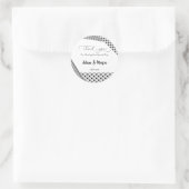 Rond Sticker Merci Palestine Olive Mariage (Sac)