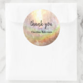 Rond Sticker Merci Rainbow Sun (Sac)