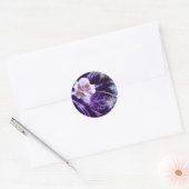 Rond Sticker Merci rose (Enveloppe)