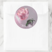 Rond Sticker Merci rose (Sac)