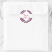 Rond Sticker Merci rose (Sac)