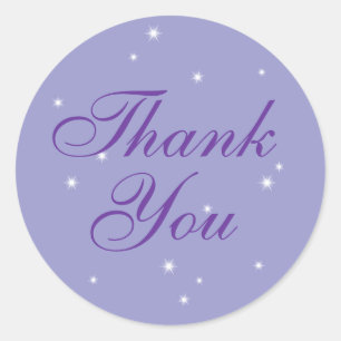 Rond Sticker Merci Star Lights