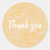 Rond sticker Merci William Morris (Devant)