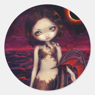 Rond Sticker "Mermaid Eclipse"
