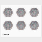 Rond Sticker Mermaid Mandala (Feuille)