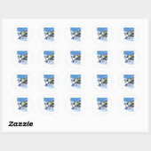 Rond Sticker mignon (Feuille)