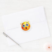 Rond sticker mignon imoji (Enveloppe)