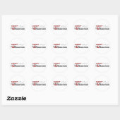Rond Sticker Miniature (I Love) (Feuille)
