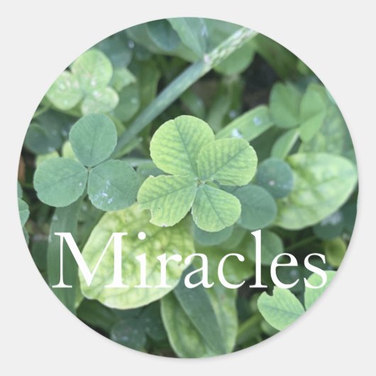 Rond Sticker 'Miracles' (Devant)