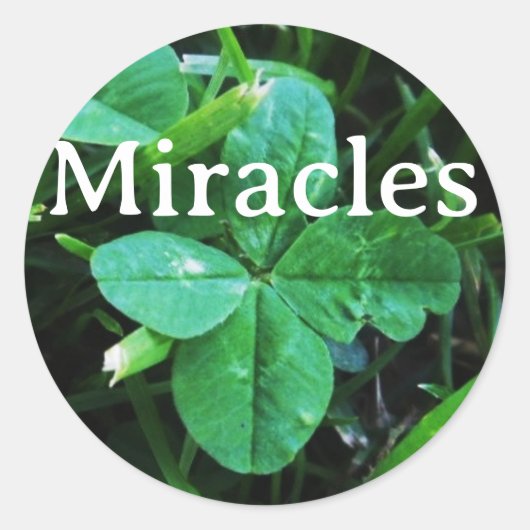 Rond Sticker Miracles (Devant)