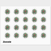 Rond Sticker Mistletoe (Feuille)