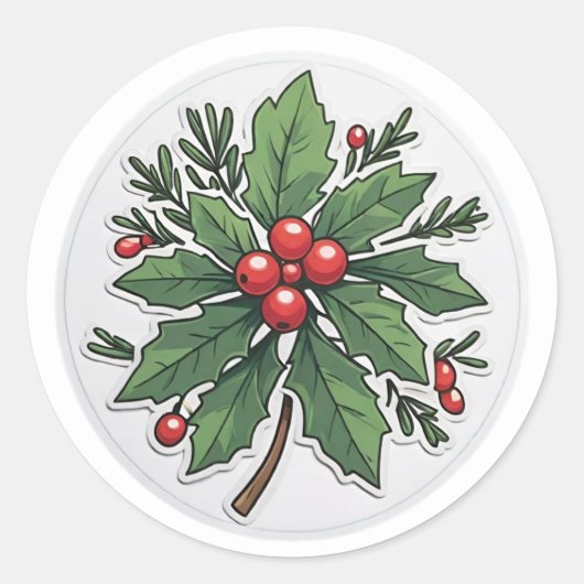 Rond Sticker Mistletoe (Devant)