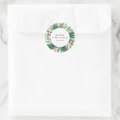 Rond Sticker Mistletoe Holiday (Sac)