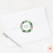 Rond Sticker Mistletoe Holiday (Enveloppe)