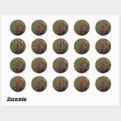Rond Sticker Mme Grouse (Feuille)
