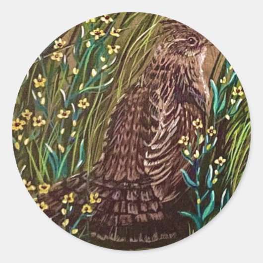Rond Sticker Mme Grouse (Devant)