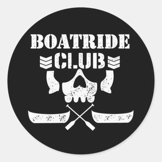 Rond Sticker MMOM BOATRIDE CLUB (Devant)