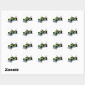 Rond Sticker mobile pour les roues bizarres (Feuille)