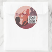 Rond Sticker Modèle Event Jazz Band (Sac)