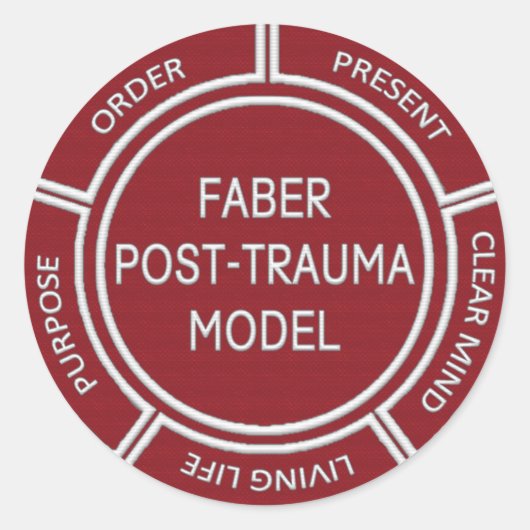 Rond Sticker modèle post-trauma Faber (Devant)