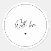 Rond Sticker moderne minimaliste Merci (Devant)