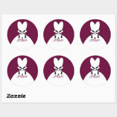 Rond Sticker Modifier la couleur pour coordonner votre  (Feuille)