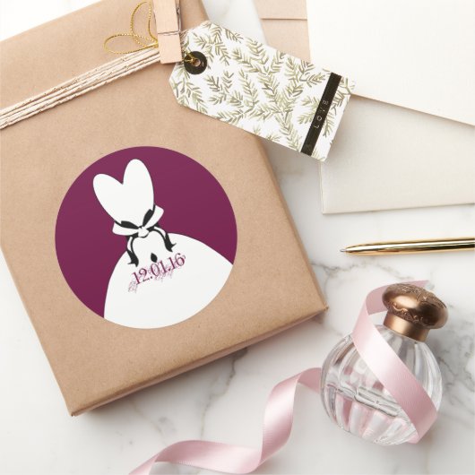 Rond Sticker Modifier la couleur pour coordonner votre  (Cadeaux)