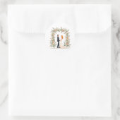 Rond Sticker Moment Mariage romantique (Sac)