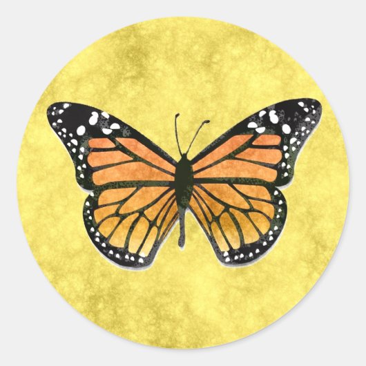 Rond Sticker MONARCH BUTTERFLY (Devant)