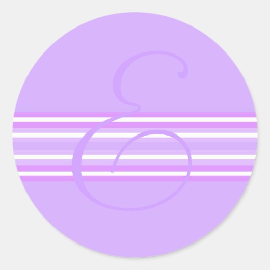 Rond Sticker Monogram E (Devant)