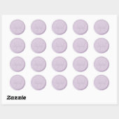 Rond Sticker Monogram Liliac Wax Seal (Feuille)