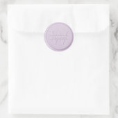 Rond Sticker Monogram Liliac Wax Seal (Sac)