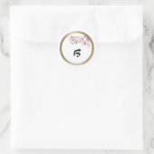 Rond Sticker Monogram Mariage Cherry Blossom (Sac)