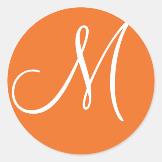 Rond Sticker Monogram Mariage Monogram (Devant)