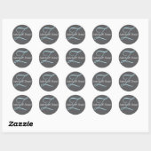 Rond Sticker Monogram Mariage Monogram (Feuille)
