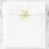 Rond Sticker Monogram Mariage Monogram (Sac)