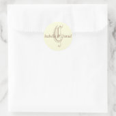 Rond Sticker Monogram Mariage Monogram (Sac)