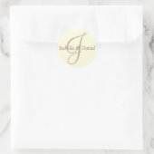Rond Sticker Monogram Mariage Monogram (Sac)