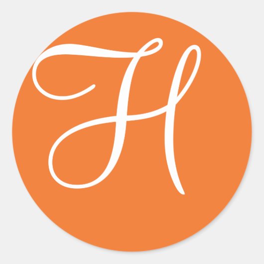 Rond Sticker Monogram Mariage Monogram (Devant)