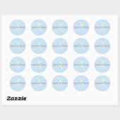 Rond Sticker Monogram Mariage Monogram (Feuille)